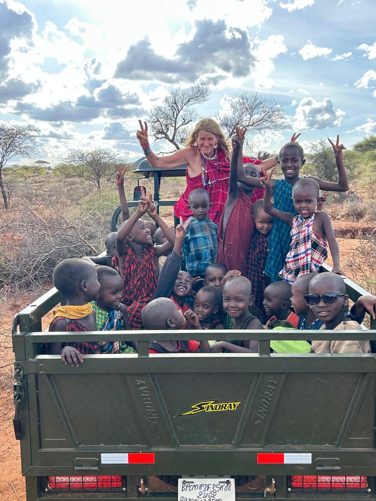 Young students smiling during a community education program