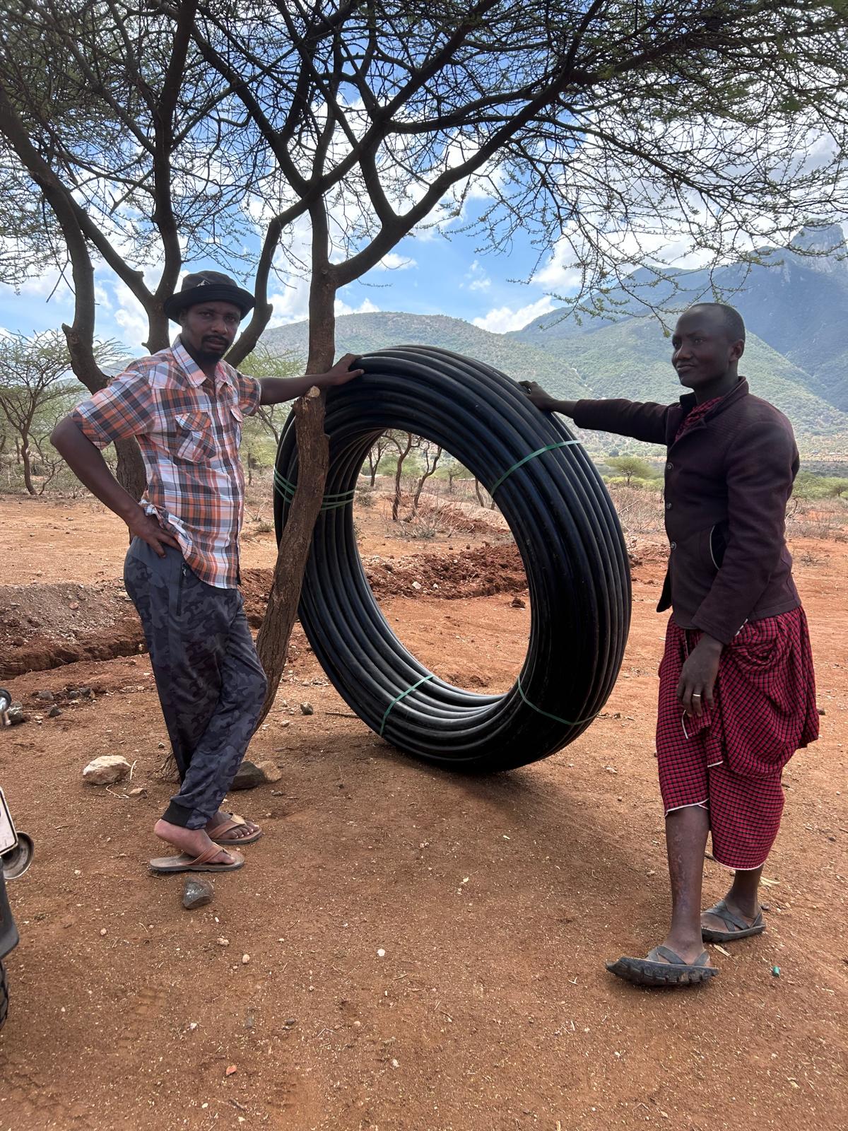 Water and nature around Kimokouwa supporting the borehole project